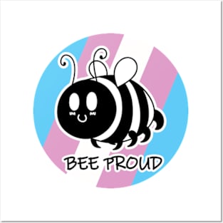 Bee Proud Transgender Flag Posters and Art